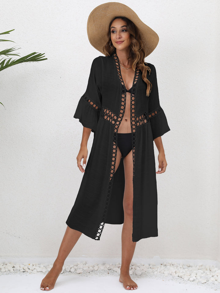 Elegant beach dress for women with crochet details Lune London