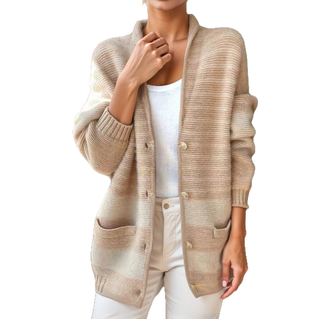 Ladies Patterned Blazer with Elegant Lapels and Pockets Lune London
