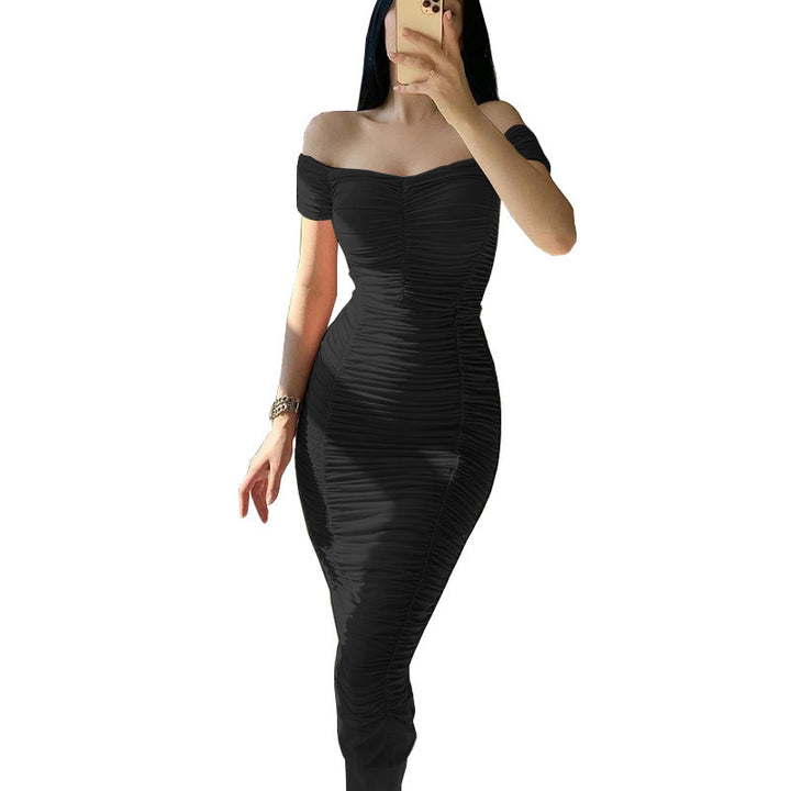 Wrap dress for women with a romantic ruffle design and a fitted cut Lune London