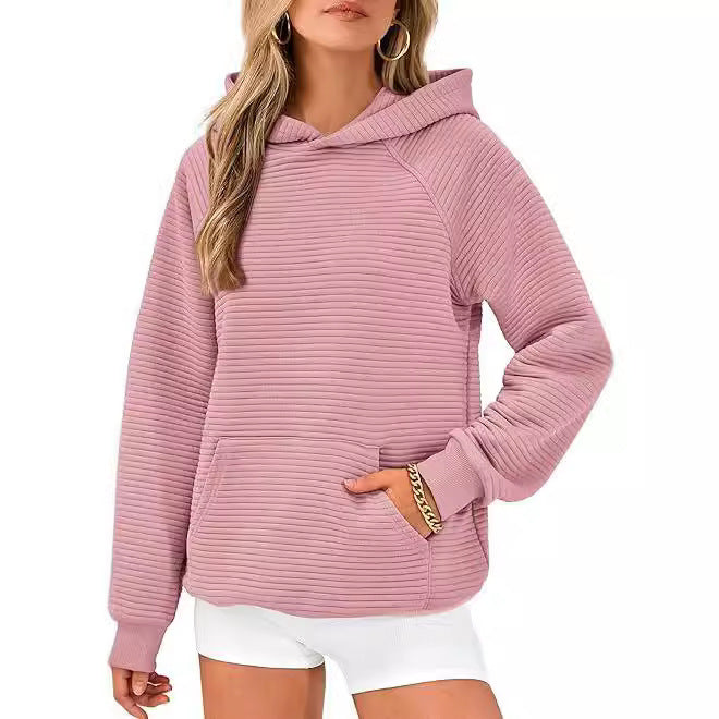 Hooded sweatshirt for women in structured fabric Lune London
