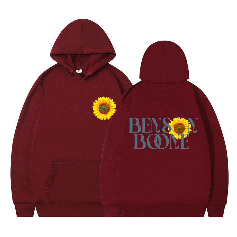 Women's hoodie with unique sunflower design and comfortable fit Lune London