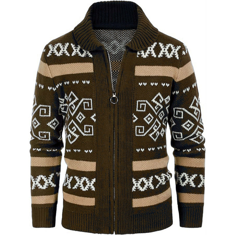 Ladies cardigan with modern pattern Lune London