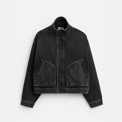 Lune London Men's Denim Bomber Jacket