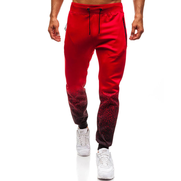 Men's sporty jogger pants with refined color gradient and practical zippered pockets Lune London