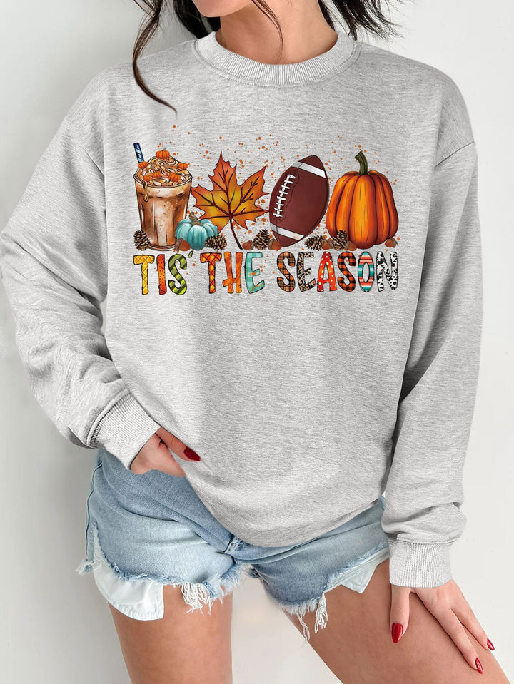 Sweat-shirt pour femmes avec motif automnal et coupe décontractée Chic & Stil