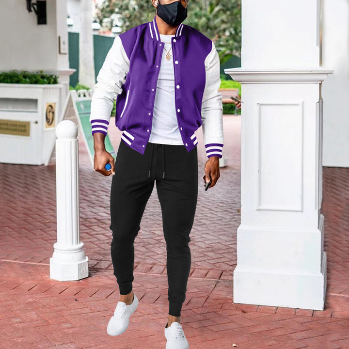 Sport college jacket for men with high-quality materials and elastic cuffs Lune London