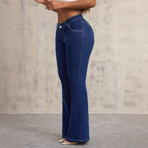 Jean taille haute évasé pour femmes Chic & Stil