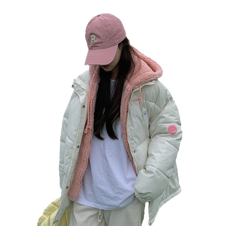 Ladies winter with reversible fleece lining and chic sporty design