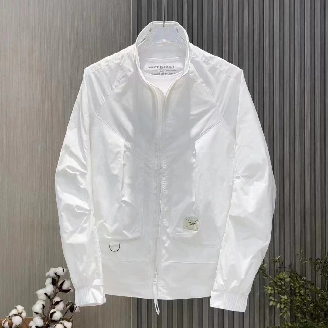 Unisex lightweight windbreaker with an innovative cut Lune London