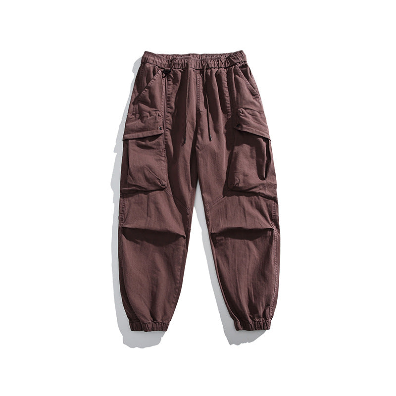 Pantalon cargo pour hommes avec taille élastique et poches pratiques Lune London