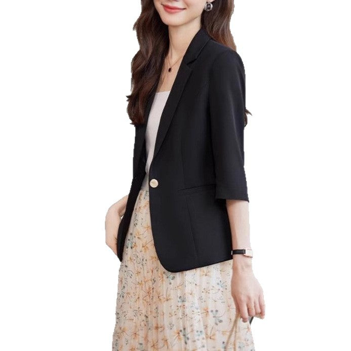 Veste de blazer à la mode pour femmes avec demi-manches Chic & Stil