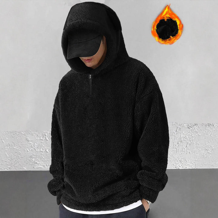 Ladies micro-fleece hooded sweatshirt Lune London