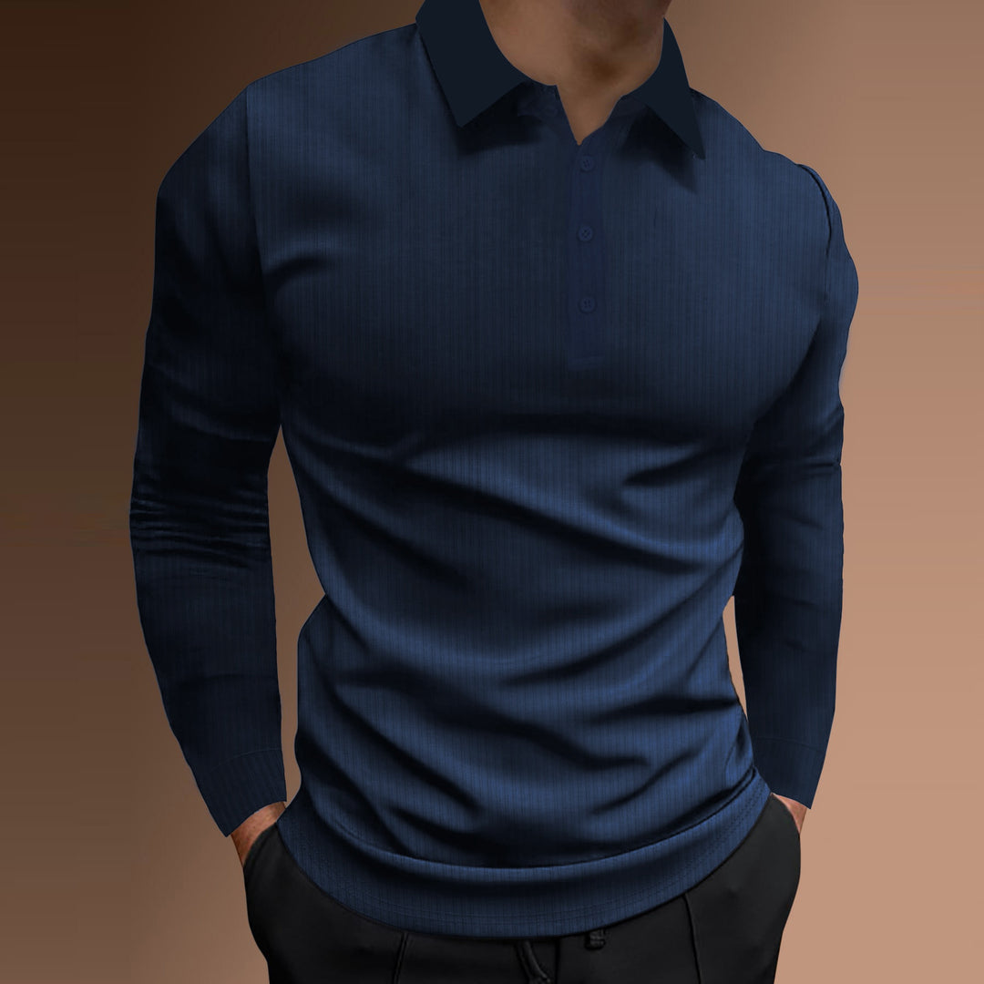 Men's Long Sleeve Polo Lune London