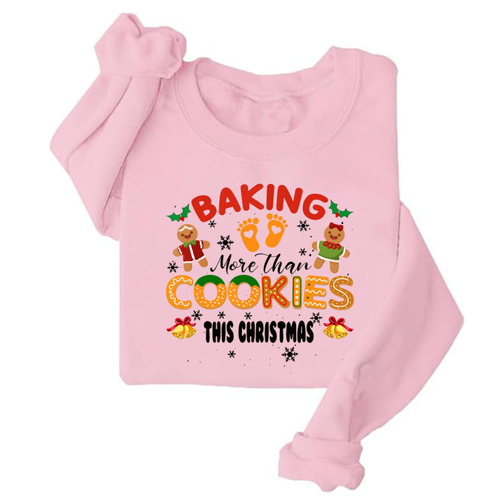 Sweatshirt femme avec doublure en molleton doux et impression de Noël joyeuse Chic & Stil