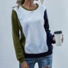 Casual sweatshirt for women with a trendy color block design Lune London
