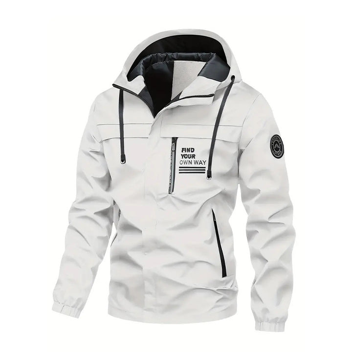 Men's Outdoor Sports Jacket with Adjustable Hood Lune London