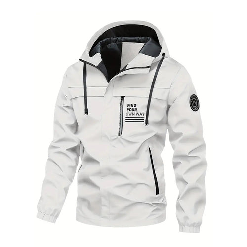 Men's Outdoor Sports Jacket with Adjustable Hood Lune London