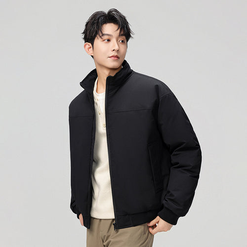 Stylish bomber jacket for men with high collar and side pockets Lune London