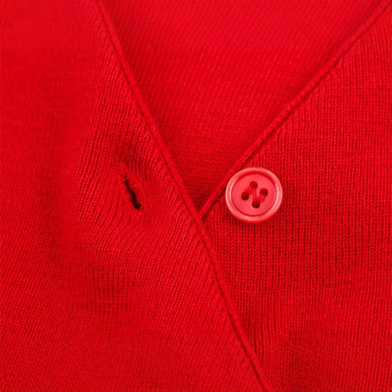 Wrap sweater for women with button detail and modern cut Lune London