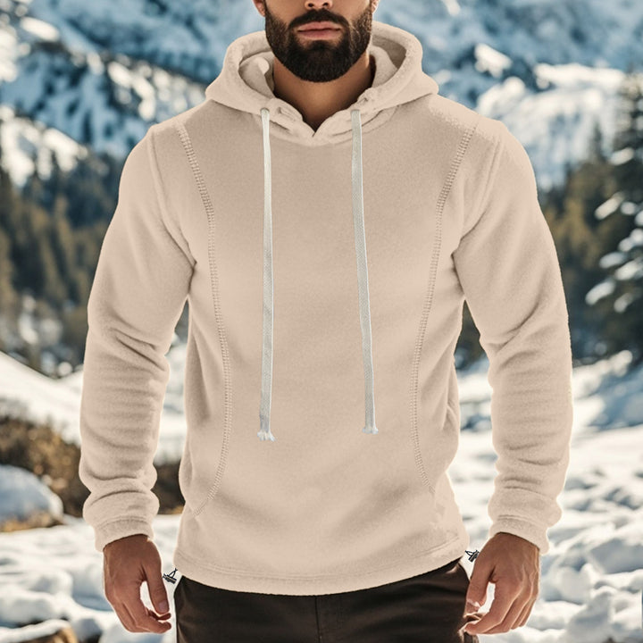 Men's comfortable fleece hoodie with sporty elements Lune London
