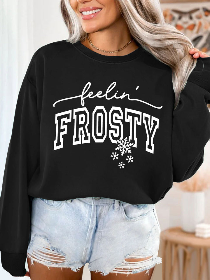 Sweat à capuche pour femmes avec impression graphique Chic & Stil