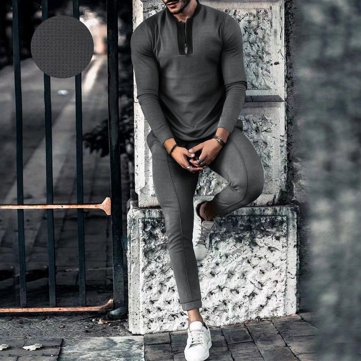 Men's functional shirt with modern zipper and ergonomic cut Chic and style