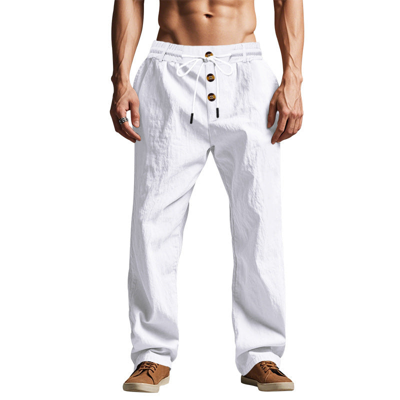 Casual leisure pants for men, comfortable and airy, with a wide cut Lune London