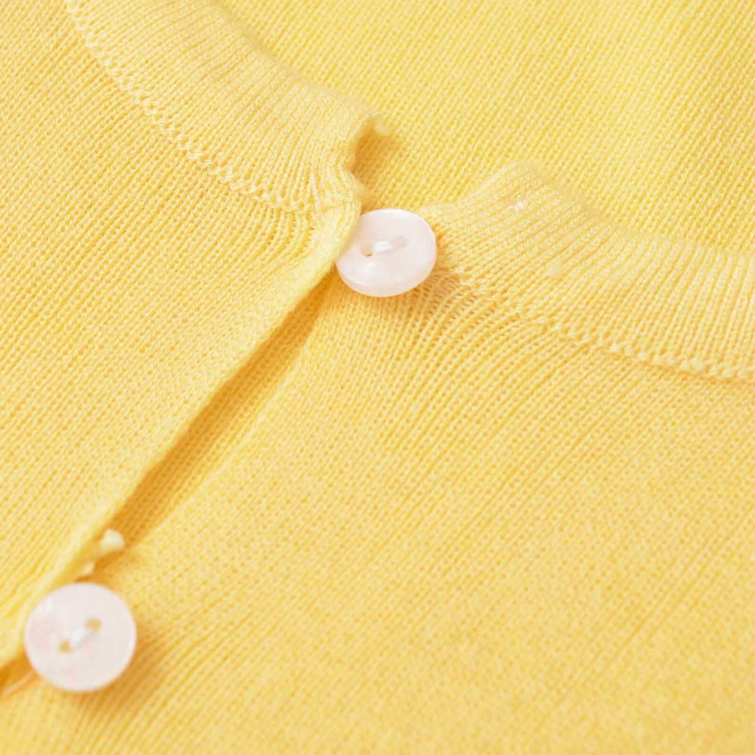 Ladies elegant knitted cardigan with delicate button details Lune London