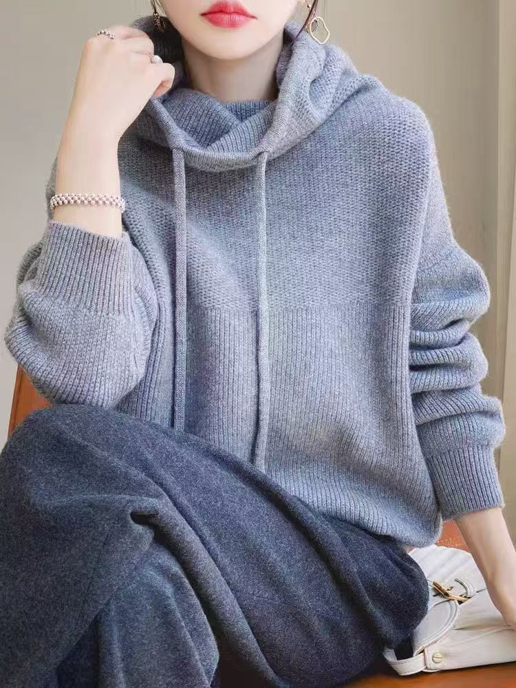 Pull surdimensionné pour femmes avec col montant et ajustement décontracté Chic & Stil