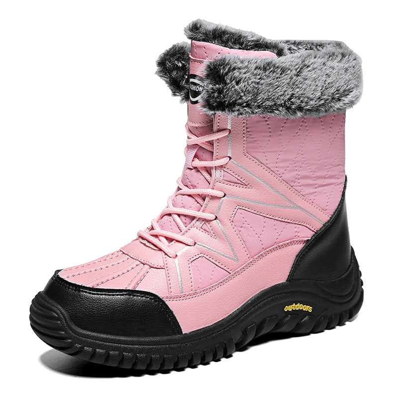 Women's waterproof winter boots with insulated lining and non-slip sole Lune London