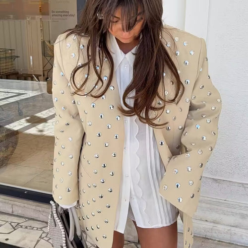 Women's elegant blazer with sparkling sequins and a modern fit Lune London