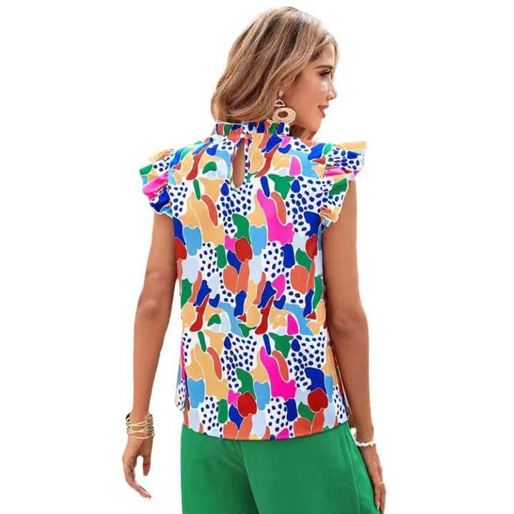 Short-sleeve top for women with romantic heart pattern Lune London