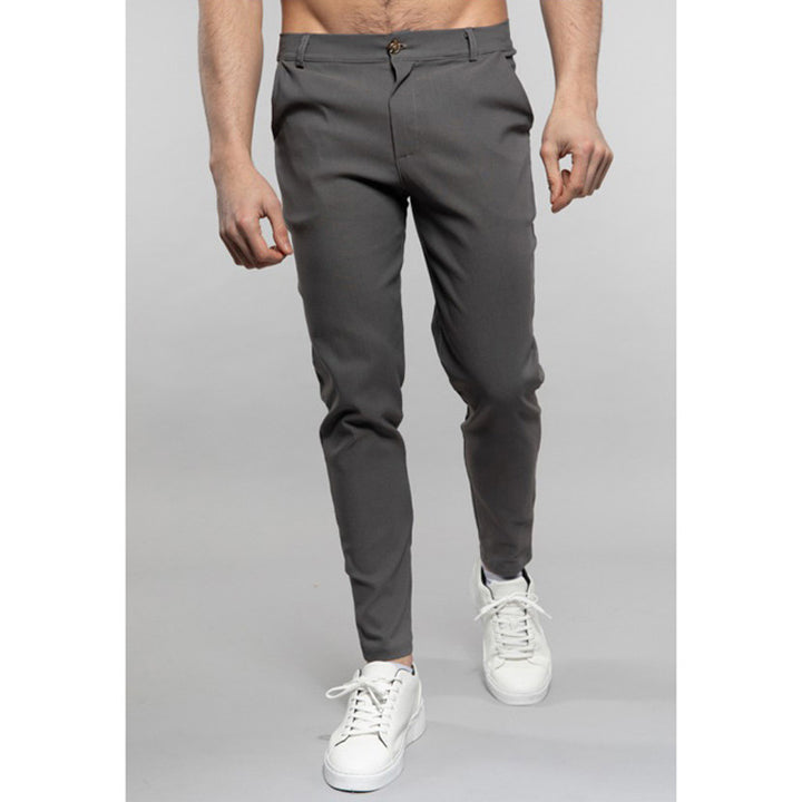 Elegant slim-fit suit trousers for men with modern details Lune London