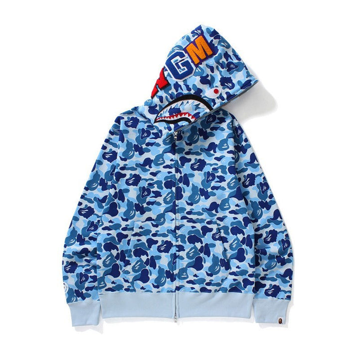Women's hoodie jacket with modern camouflage design and high-quality cotton blend Lune London