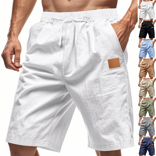 Casual men's sports shorts with elastic waistband and practical pockets Lune London