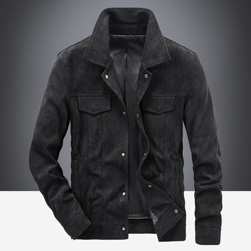 Men's suede jacket with modern casual style Lune London
