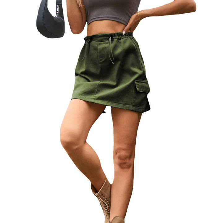 Women's cargo skirt with side pockets and adjustable waist Lune London