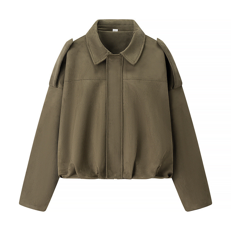 Short transitional jacket for women with modern details and a relaxed fit Lune London