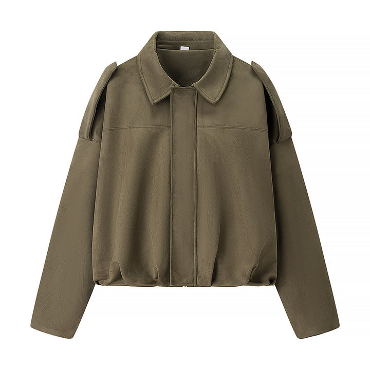 Short transitional jacket for women with modern details and a relaxed fit Lune London