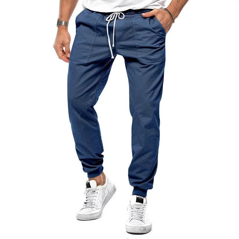 Men's cargo jogger pants with elastic waist and convenient pockets Lune London