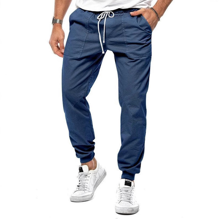 Men's cargo jogger pants with elastic waist and convenient pockets Lune London