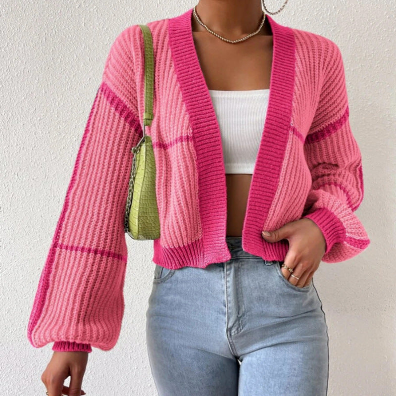 Ladies Large knitted cardigan with voluminous sleeves Lune London
