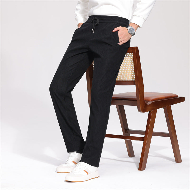 Comfortable leisure pants for men with adjustable elastic waistband Lune London