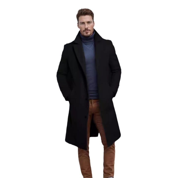 Elegant wool coat for men with classic lapels and practical pockets Lune London