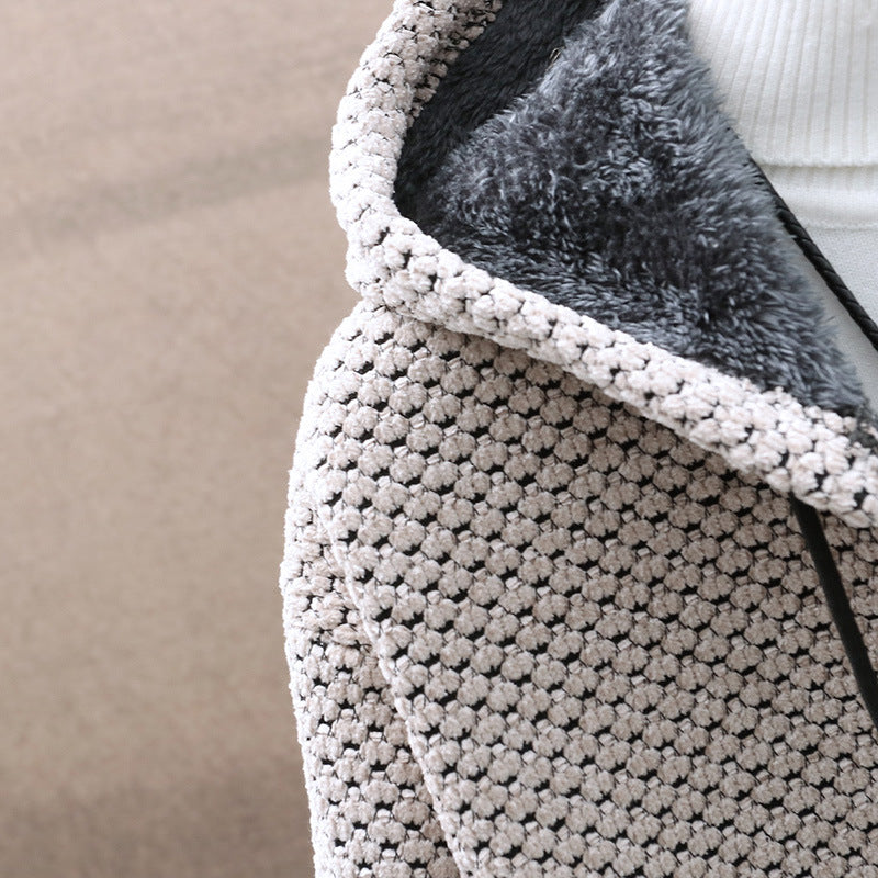 Comfortable hooded jacket for women with soft lining and innovative cut Lune London