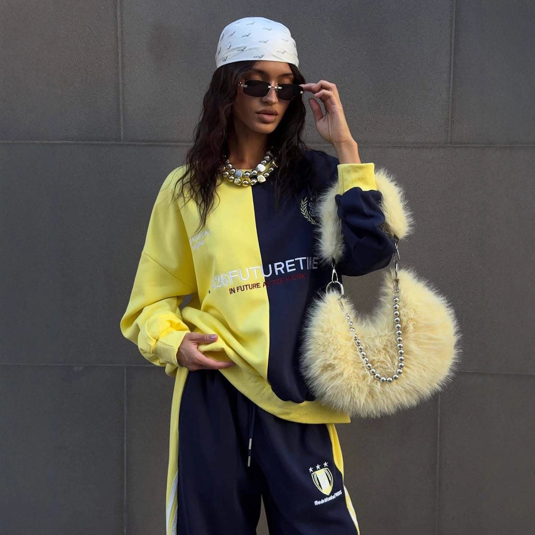 Femme confortable ensemble décontracté surdimensionné avec coupe décontractée et détails modernes Chic & Stil