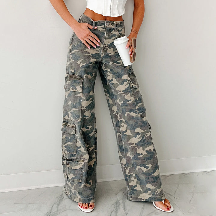 Lune London Wide Leg Cargo Pants for Women