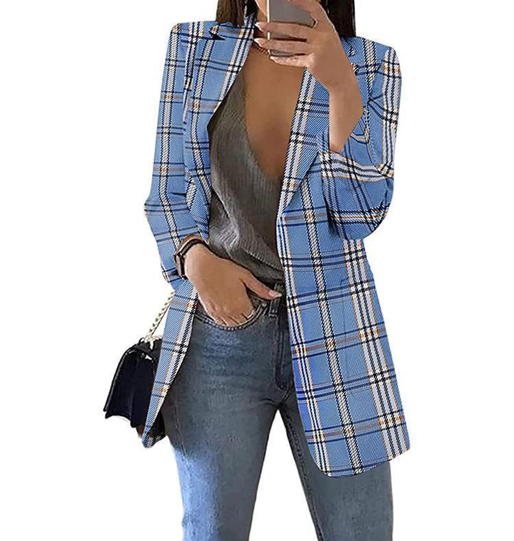 Plaid blazers for women with a modern cut and casual Lune London