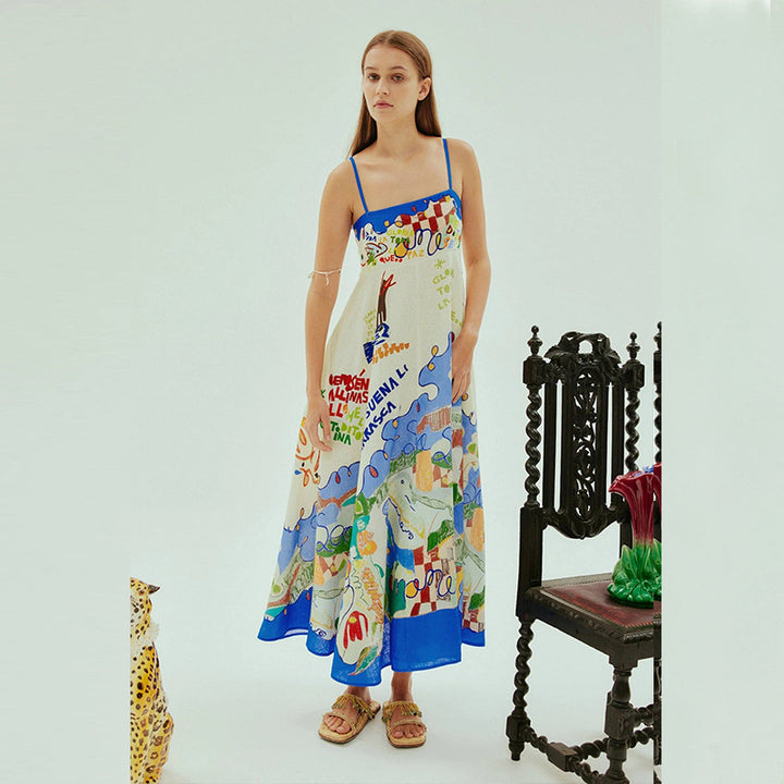 Chic & Stil Women's Bohemian Inspired Summer Maxi Dress