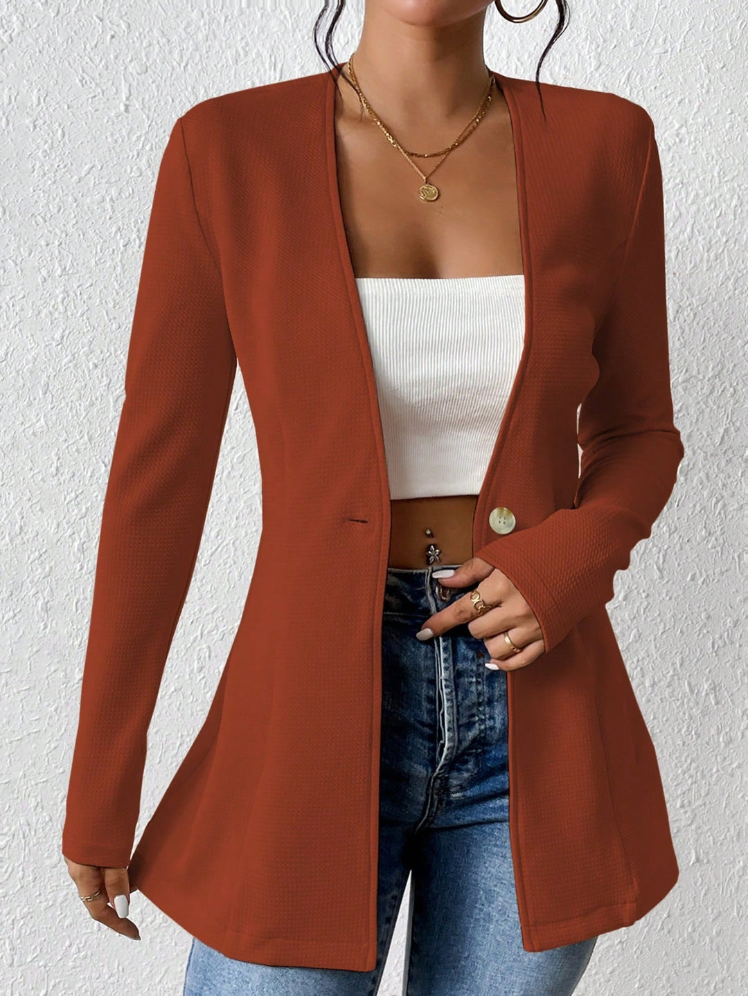 Elegant blazer jacket for women with asymmetric cut Lune London
